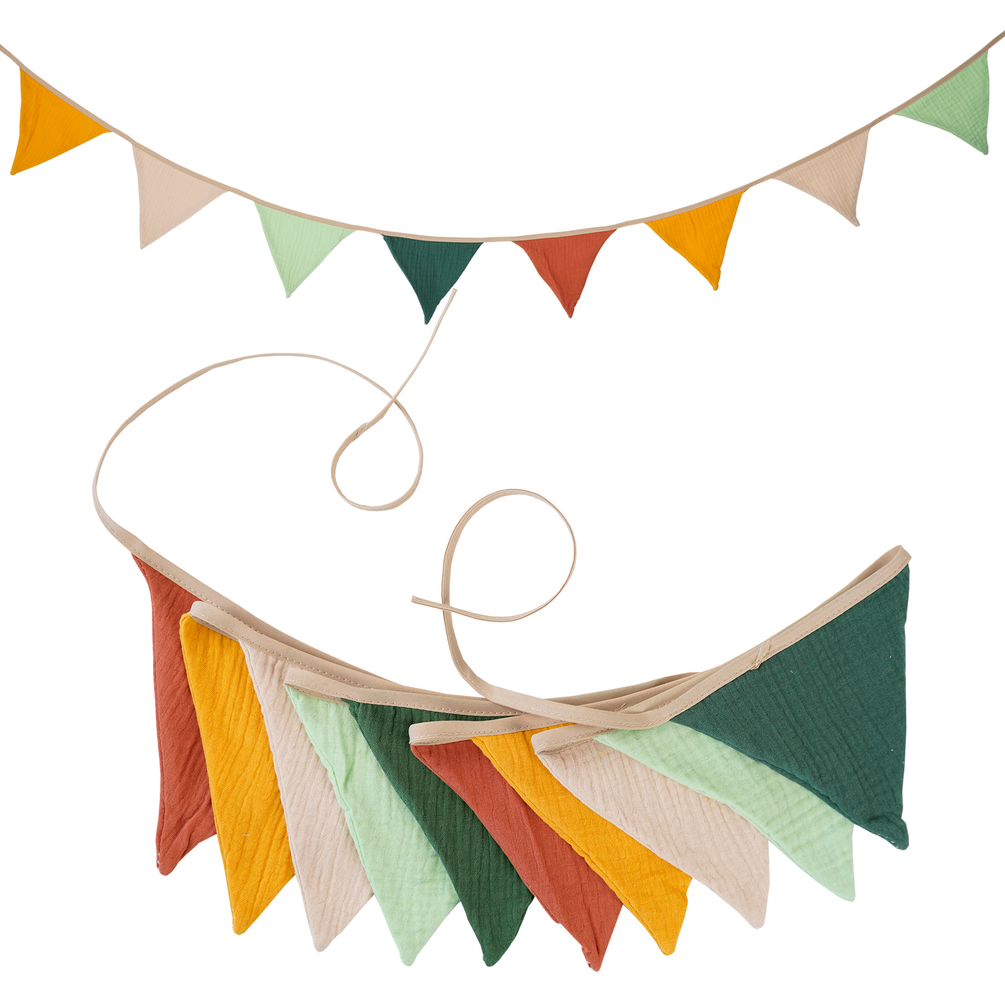 2.6M Nursery Fabric Bunting 10 - Baby Nursery Fabric avis et prix