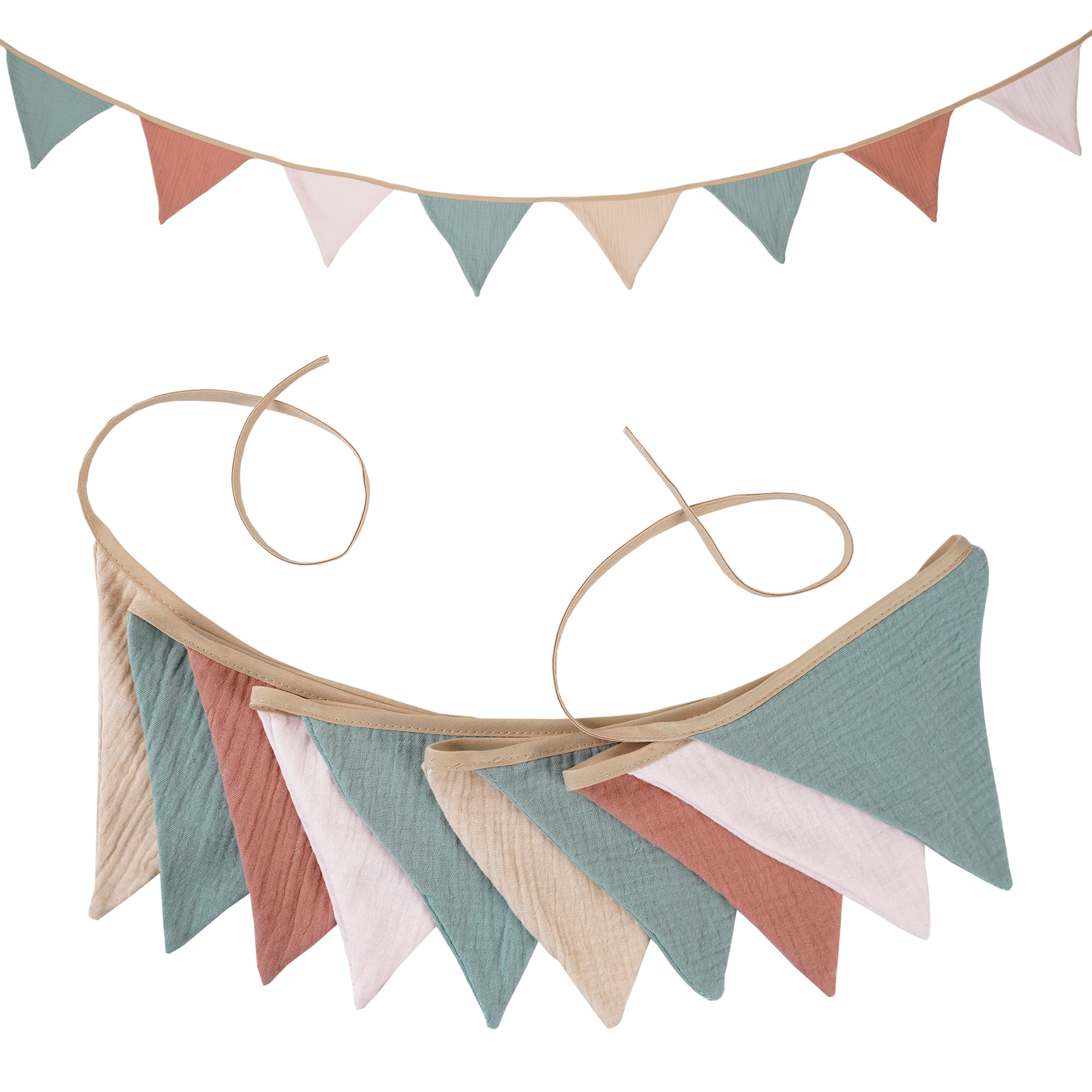 2.6M Nursery Fabric Bunting 10 - Baby Nursery Fabric avis et prix