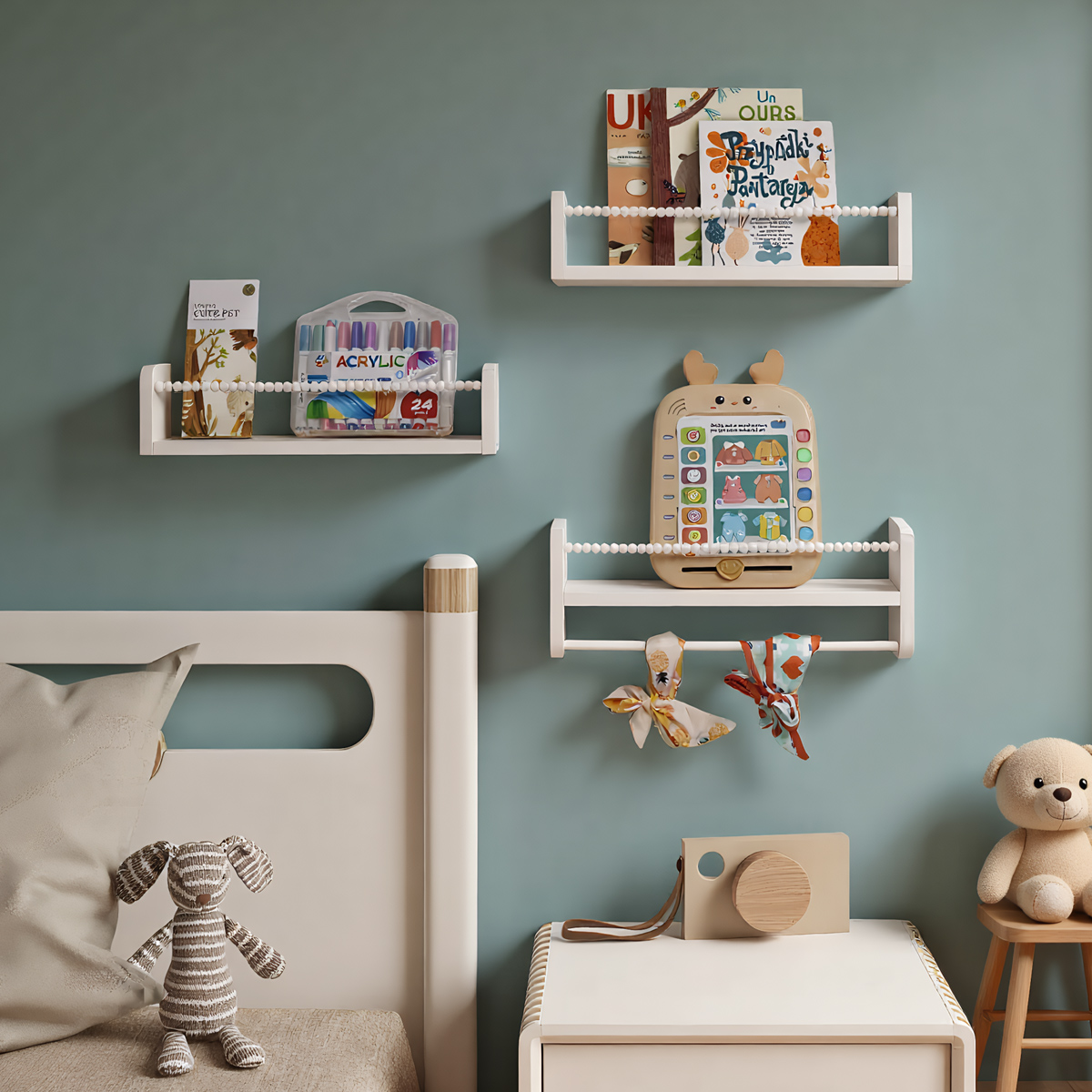 Floating Nursery Book Shelves  - Baby Nursery Floating Shelves avis et prix