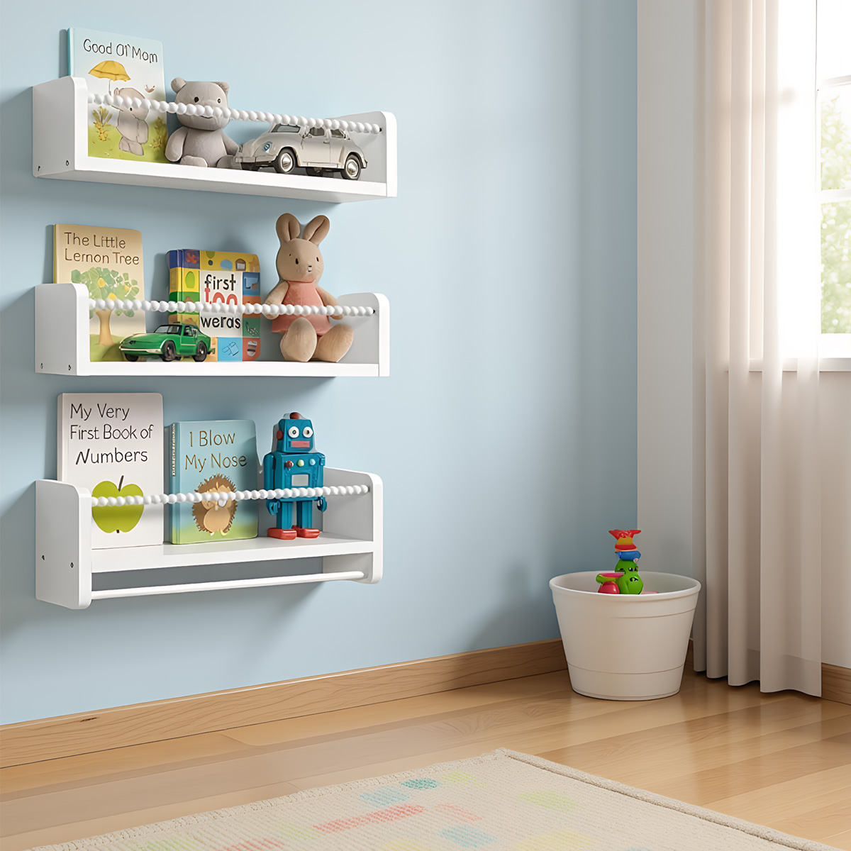 Floating Nursery Book Shelves  - Baby Nursery Floating Shelves avis et prix