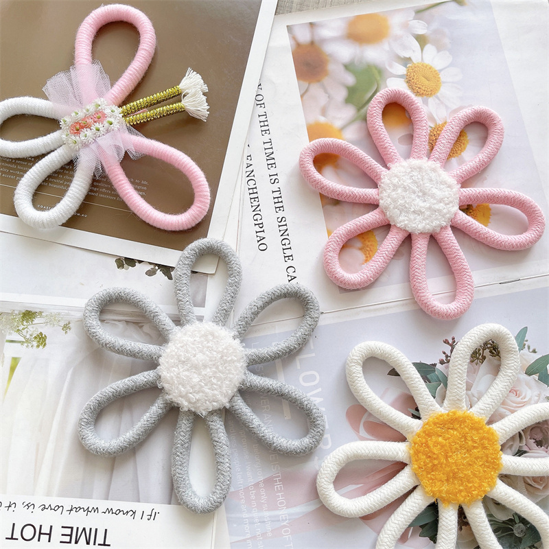 Cotton Rope Woven Daisy Flower - Baby Nursery Fabric avis et prix
