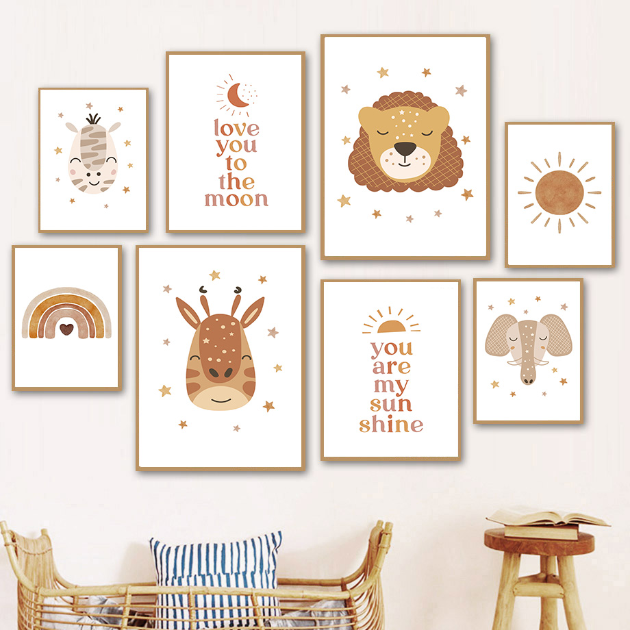 Boho Nursery Wall Art Neutral  - Baby Nursery Gender Neutral avis et prix