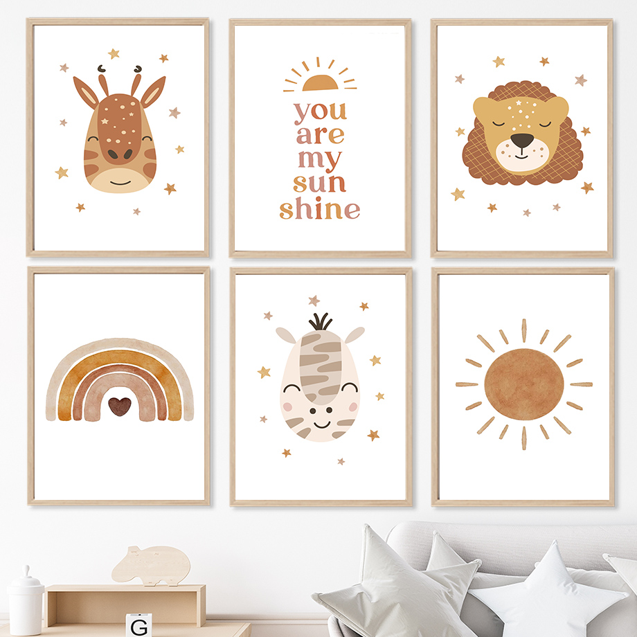 Boho Nursery Wall Art Neutral  - Baby Nursery Gender Neutral avis et prix