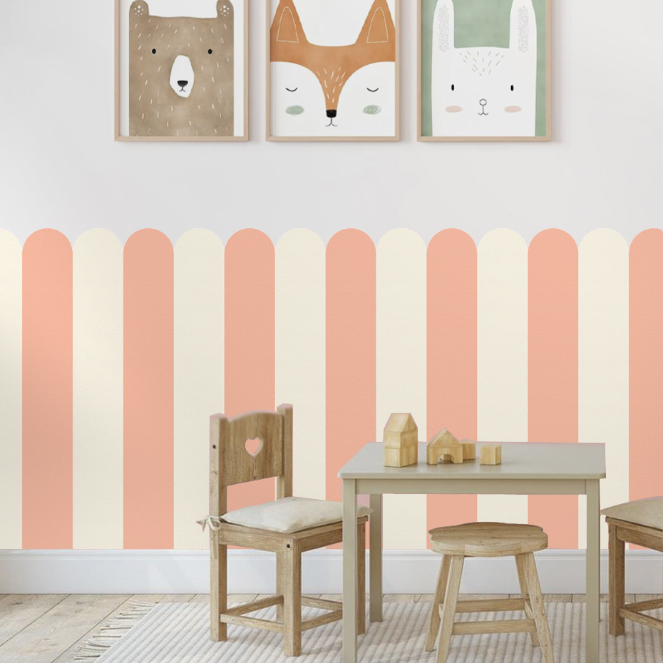 Multicolor Vertical Striped Ar - Baby Nursery Wall Decor avis et prix