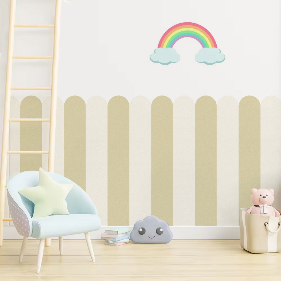 Multicolor Vertical Striped Ar - Baby Nursery Wall Decor avis et prix
