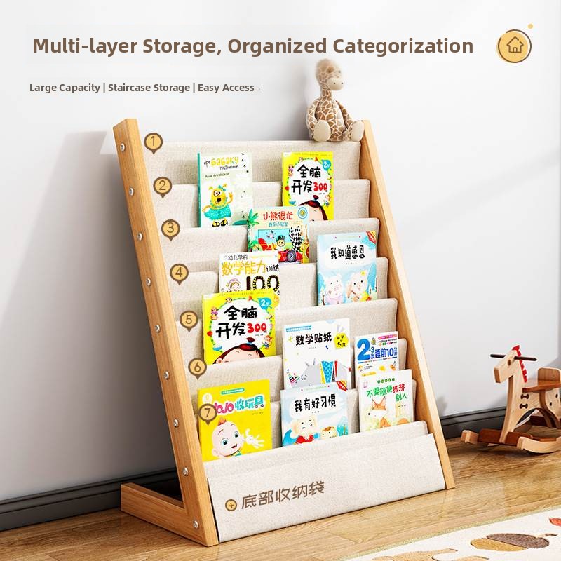  Wood Children's Bookshelf Flo - Baby Nursery Bookcase avis et prix