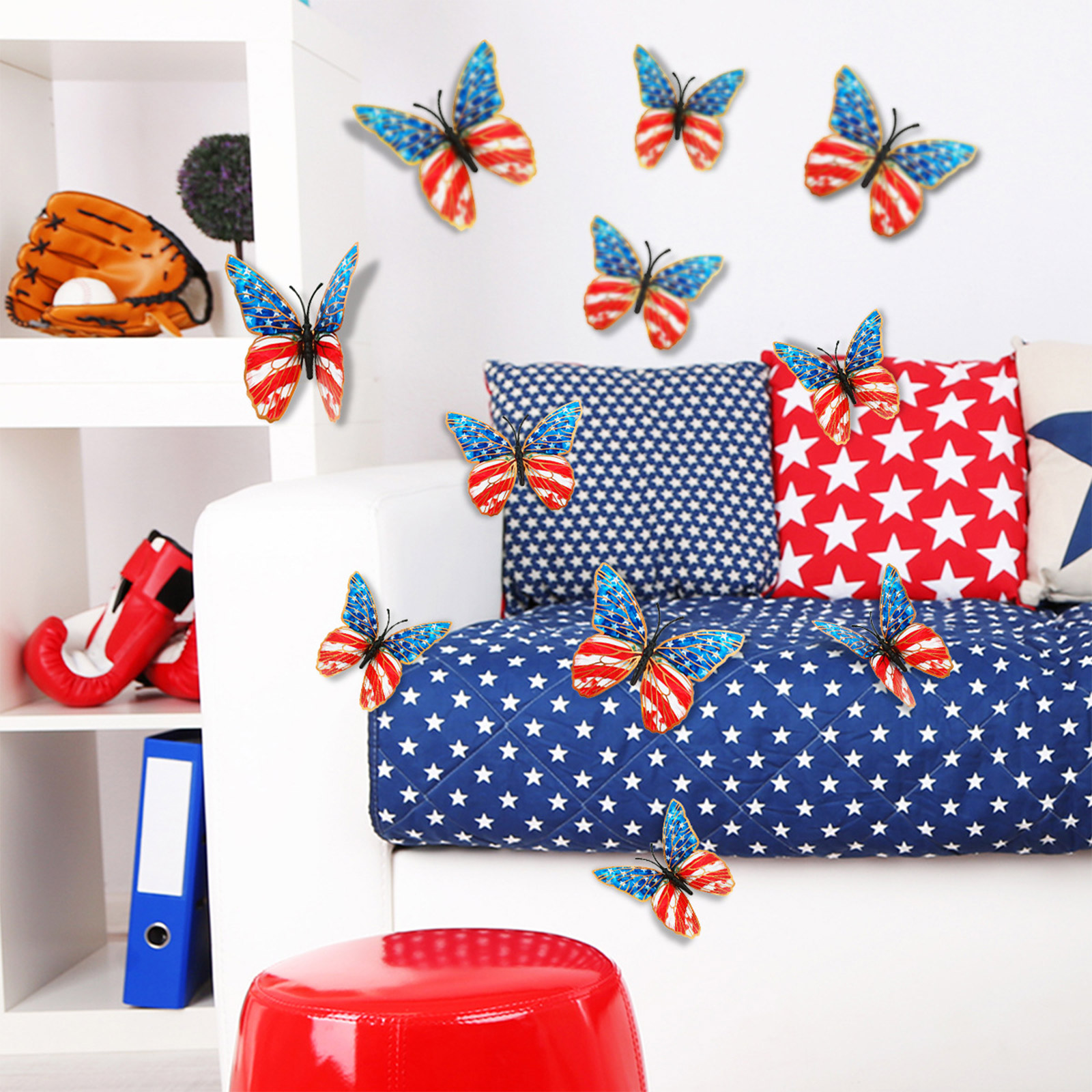 3d Butterfly Wall Stickers Ame - Baby Nursery Wall Decor avis et prix