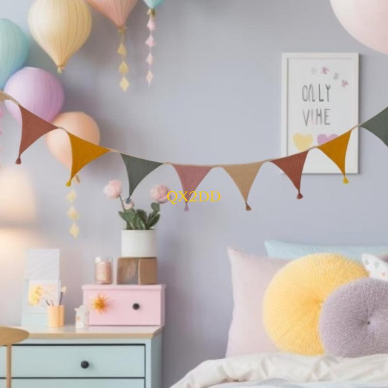 QX2D Soft Fabric Bunting Banne - Baby Nursery Gender Neutral avis et prix