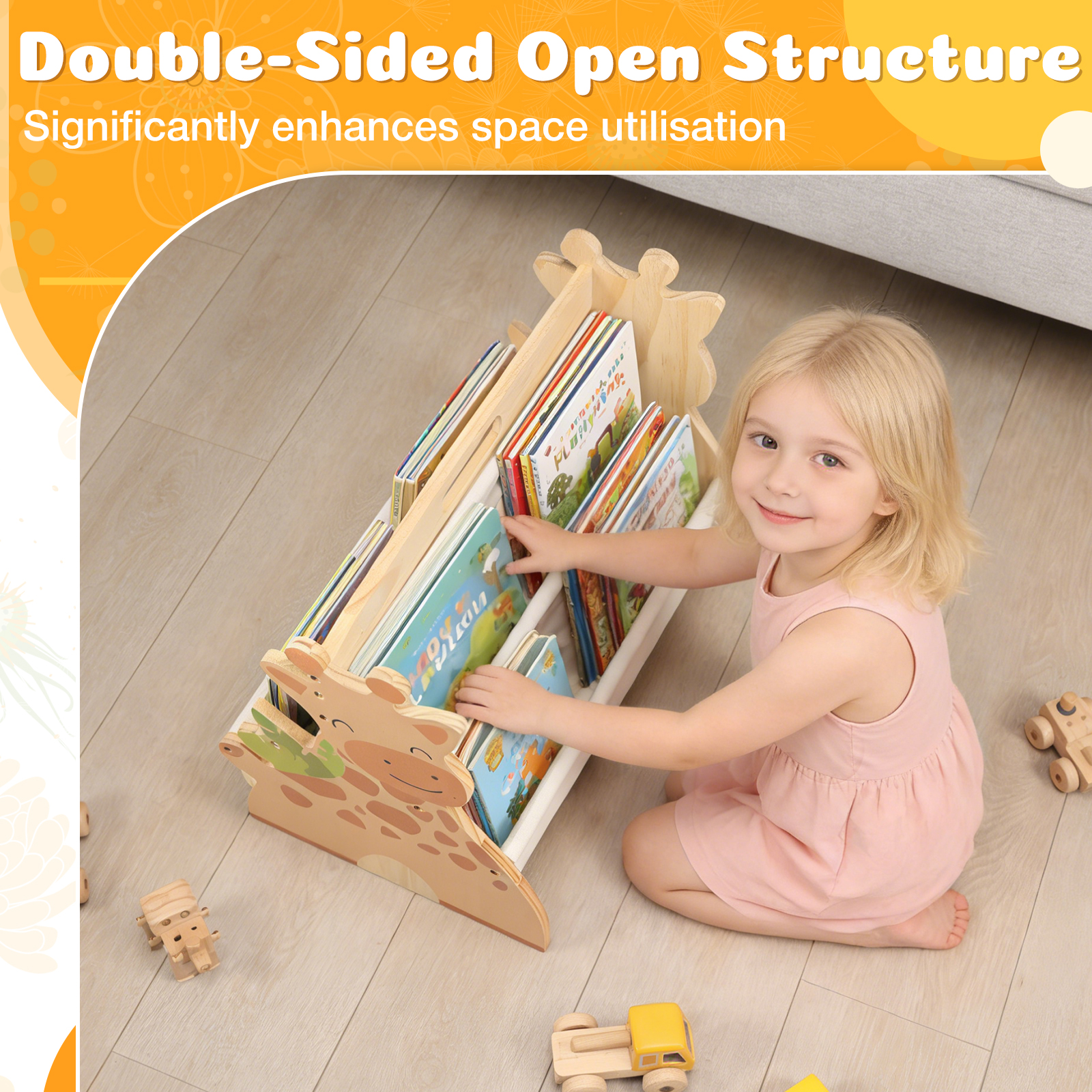2 Tier Baby Bookshelf Double S - Baby Nursery Bookcase avis et prix