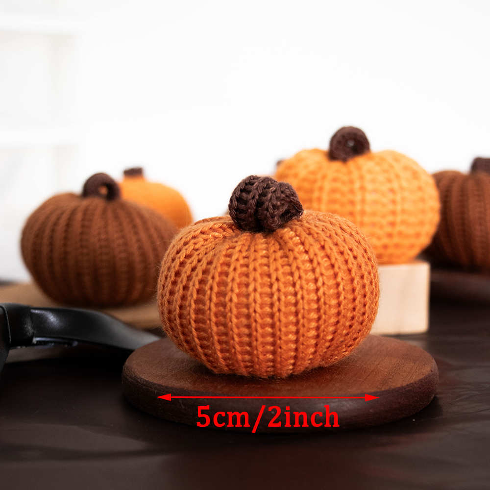 Knit Pumpkin Garland for Mante - Baby Nursery Bookcase avis et prix