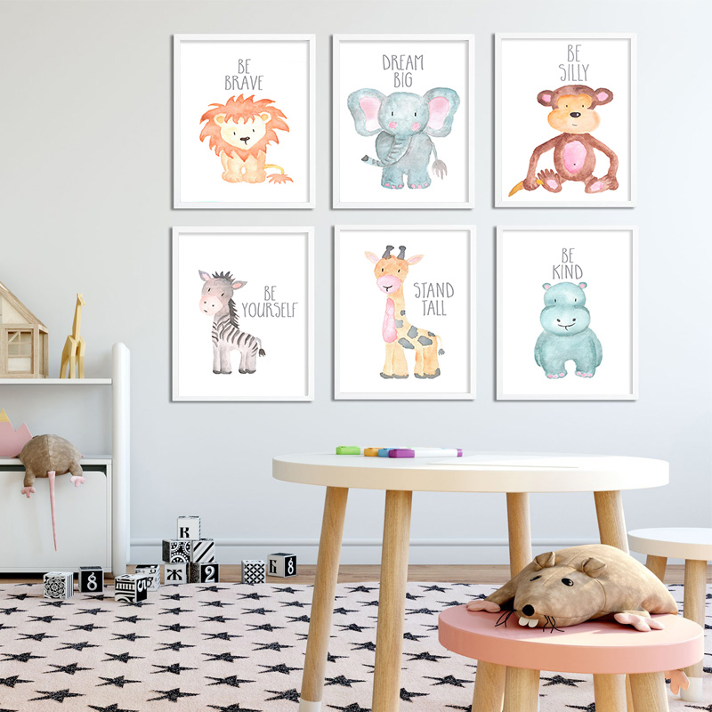 Baby Animal Lion Elephant Gira - Baby Nursery Mirror avis et prix