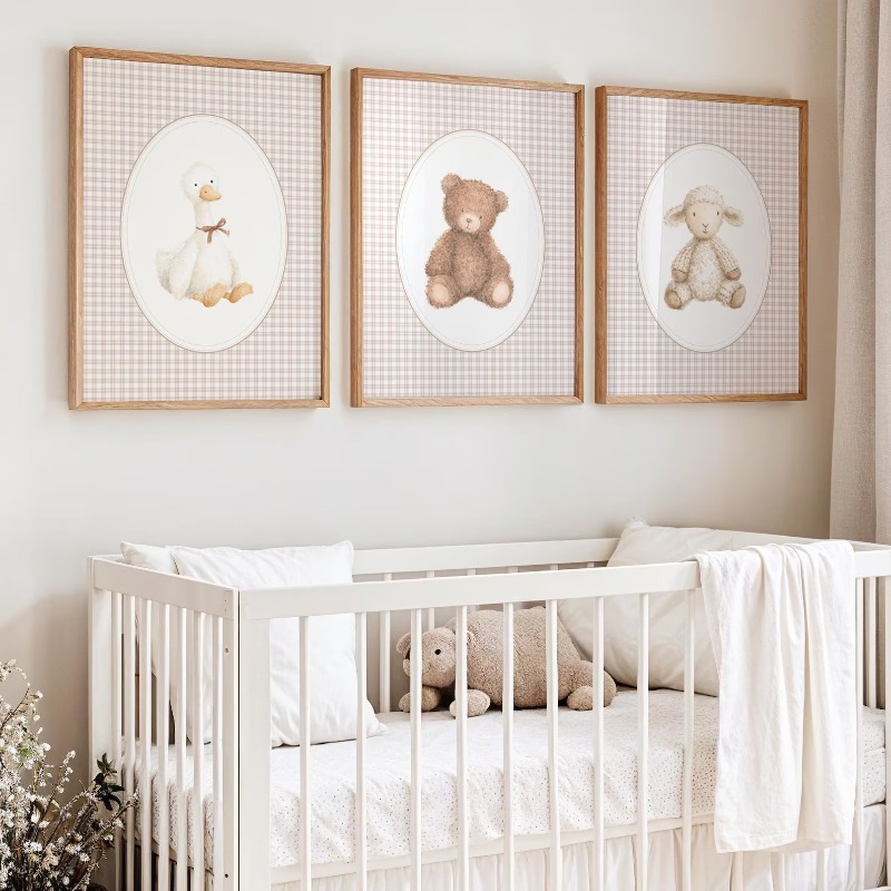 Nursery Print Set Animals, Cot - Baby Nursery Gender Neutral avis et prix