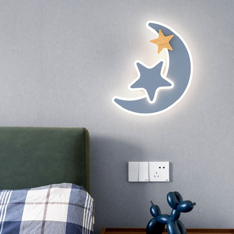 Cartoon LED Rocket Wall Lamp M - Baby Nursery Light avis et prix